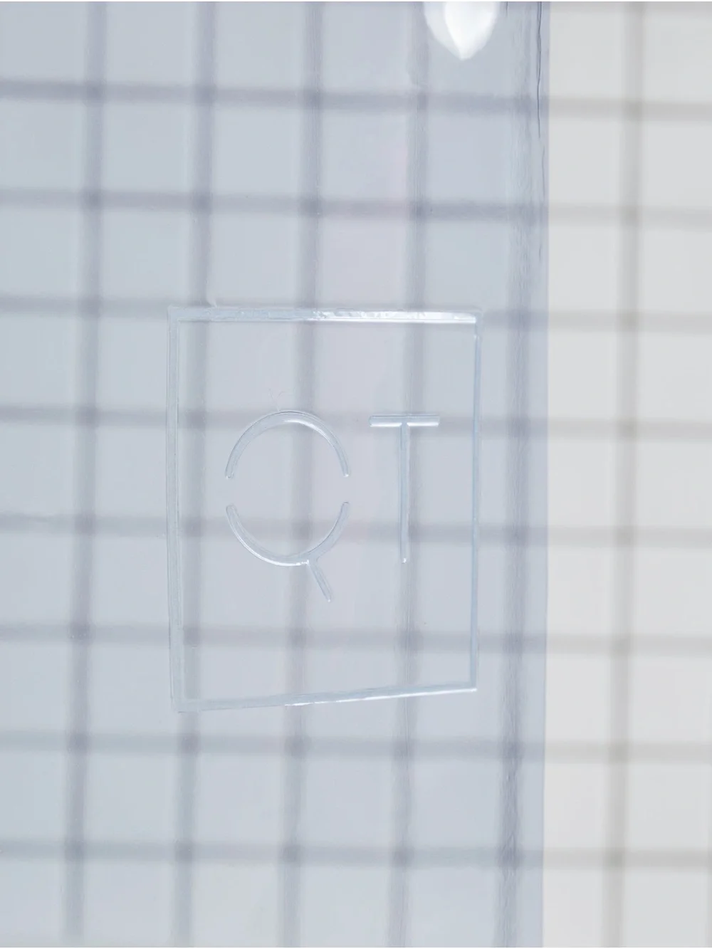 Light Blue Translucent Shower Curtain - Unbranded